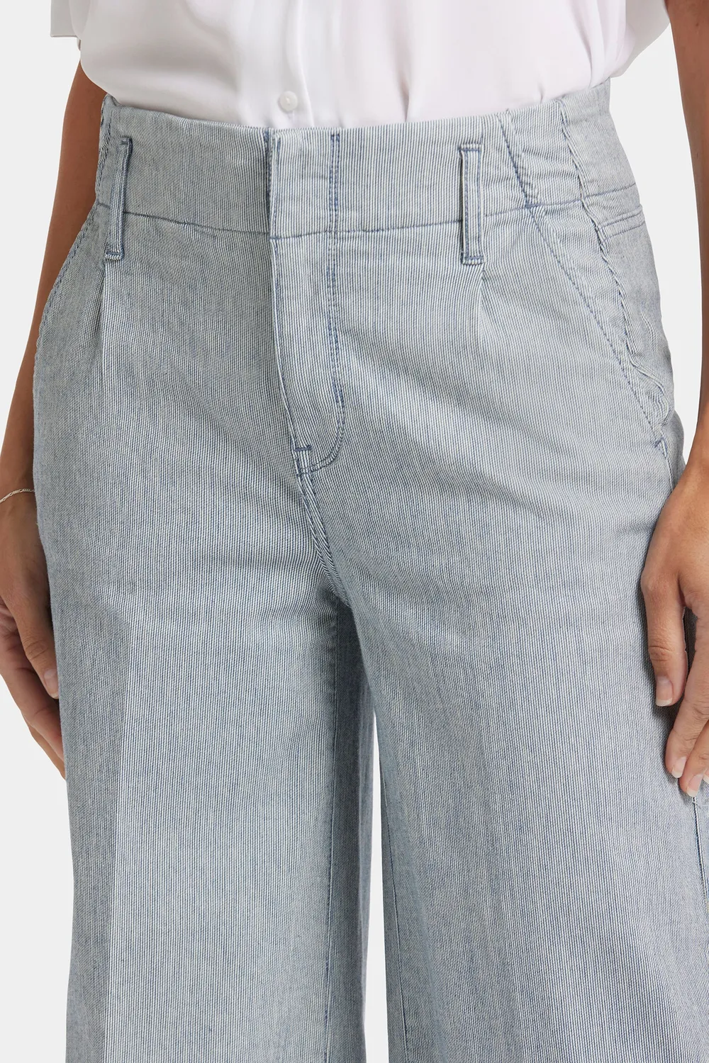 NYDJ Mona Wide Trouser Jeans Canyon River Stripe