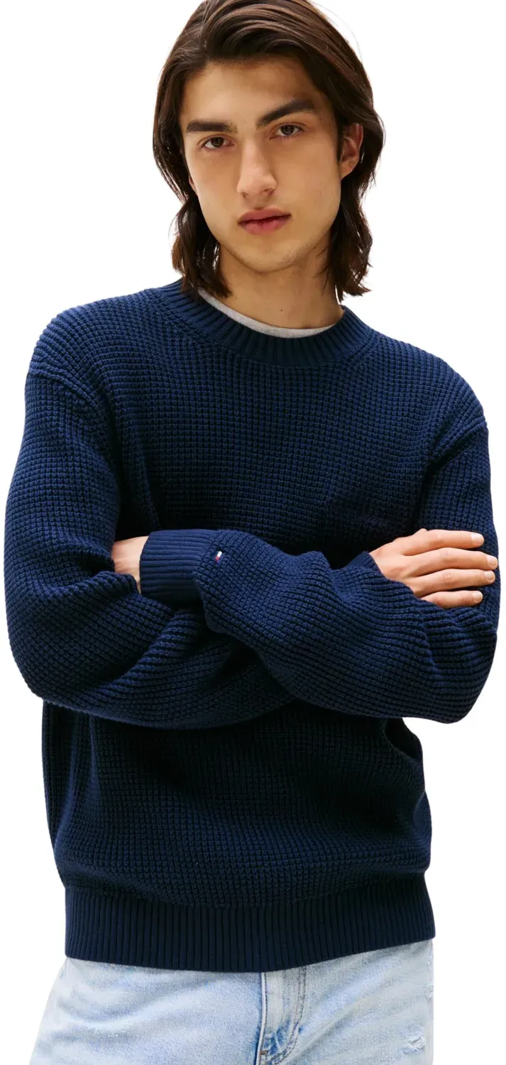 Tommy Jeans Script Chunky Strickpullover 3XL Blau