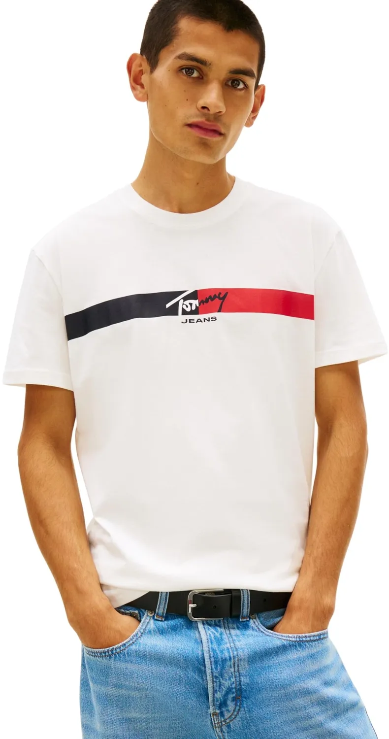 Tommy Jeans TJM Signature Stripe Dm0dm22539 T-Shirt M