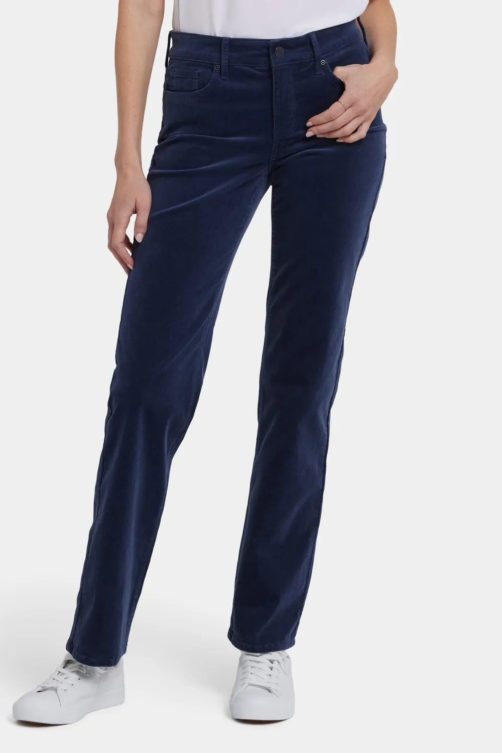 NYDJ Marilyn Straight Hose Dark Night Cord