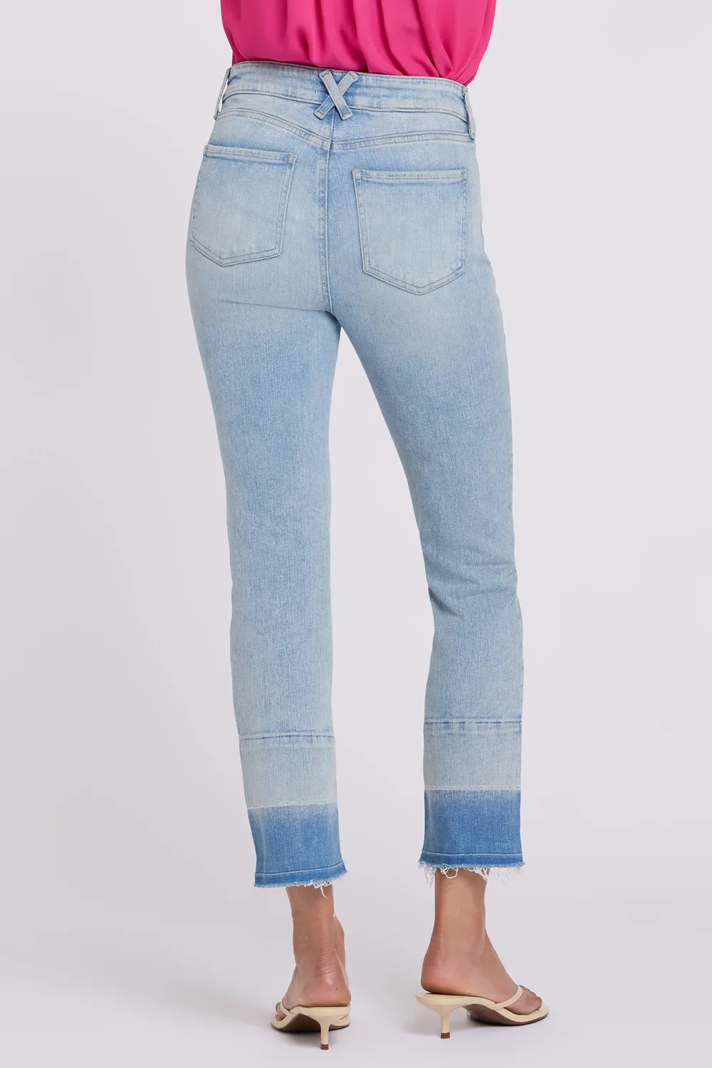 NYDJ Sheri Slim Straight Ankle Jeans Oasis Sand