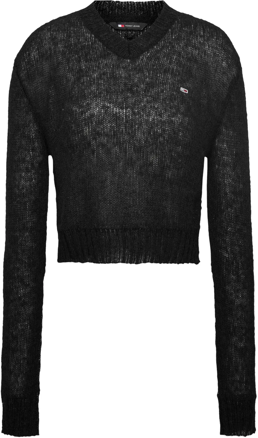 Tommy Jeans Open Knit Pullover Damen XL mit V-Ausschnitt