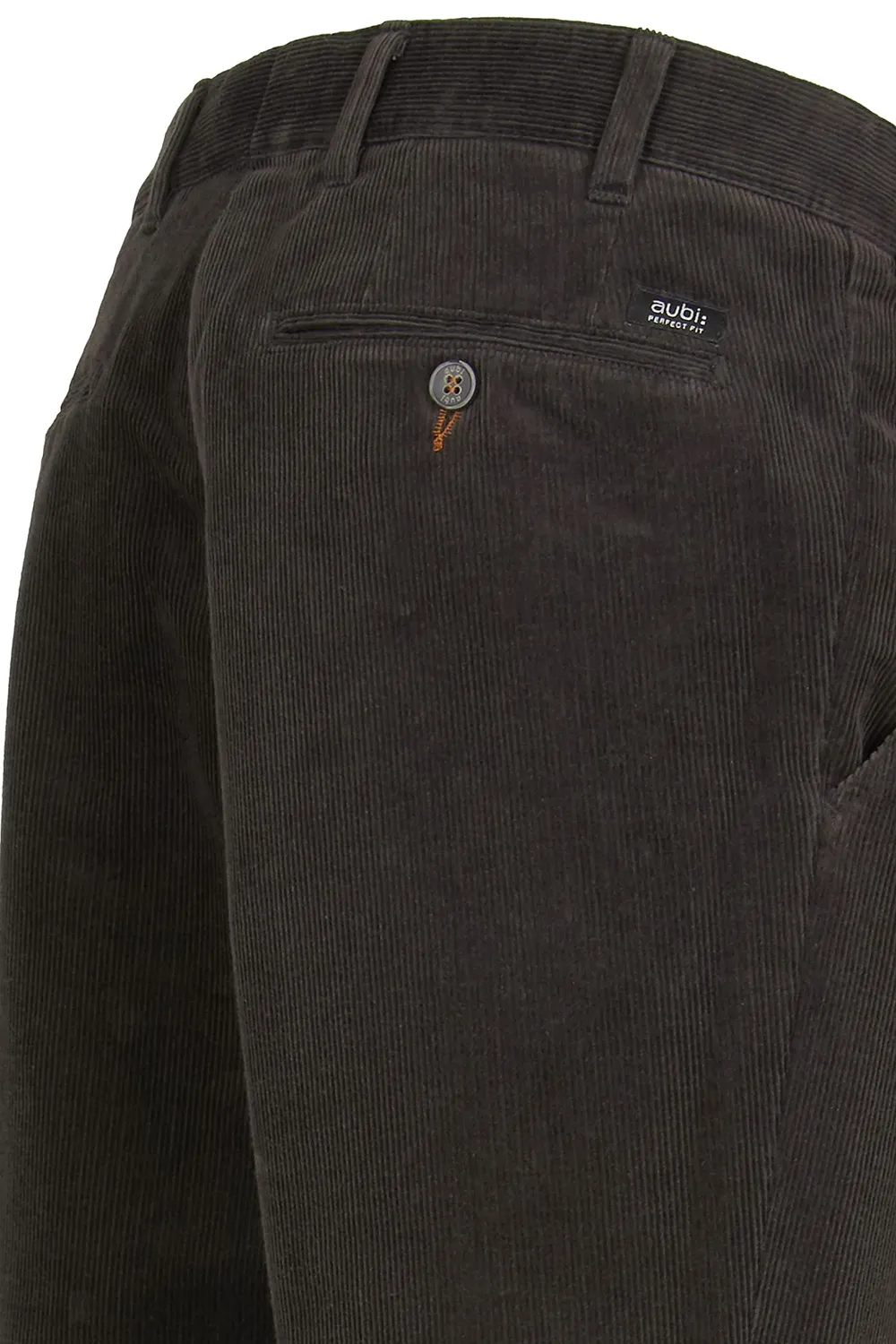 Aubi 526 Cordhose Herren Stretch Rost