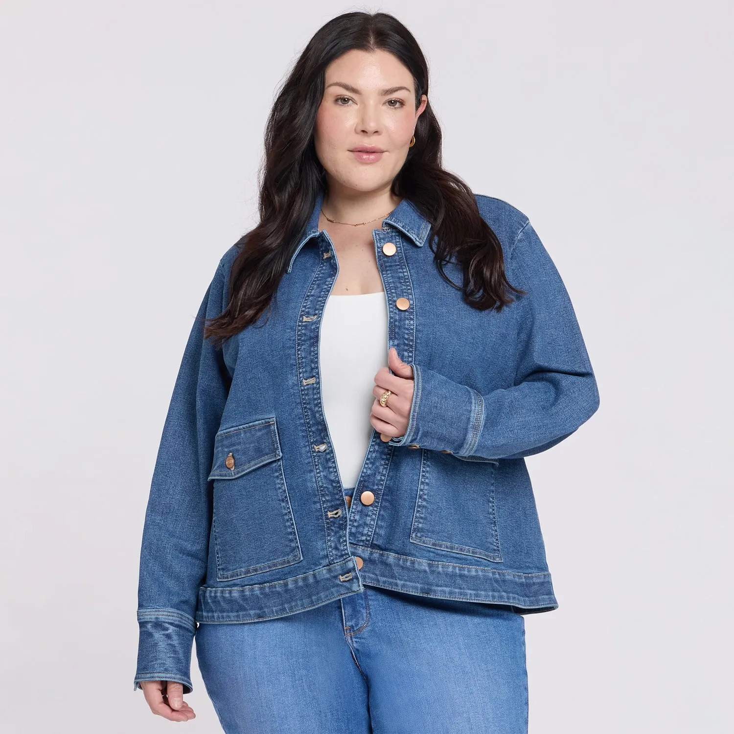 NYDJ Denim Jacke Plus Size Salton Jeansjacke