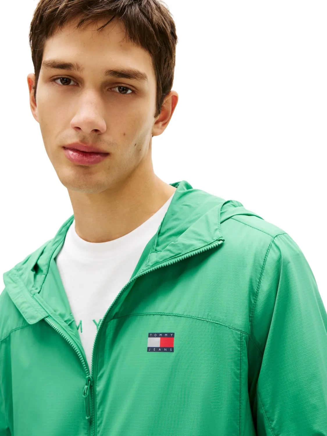 Tommy Jeans Windbreaker Jacke Schwarz L leicht