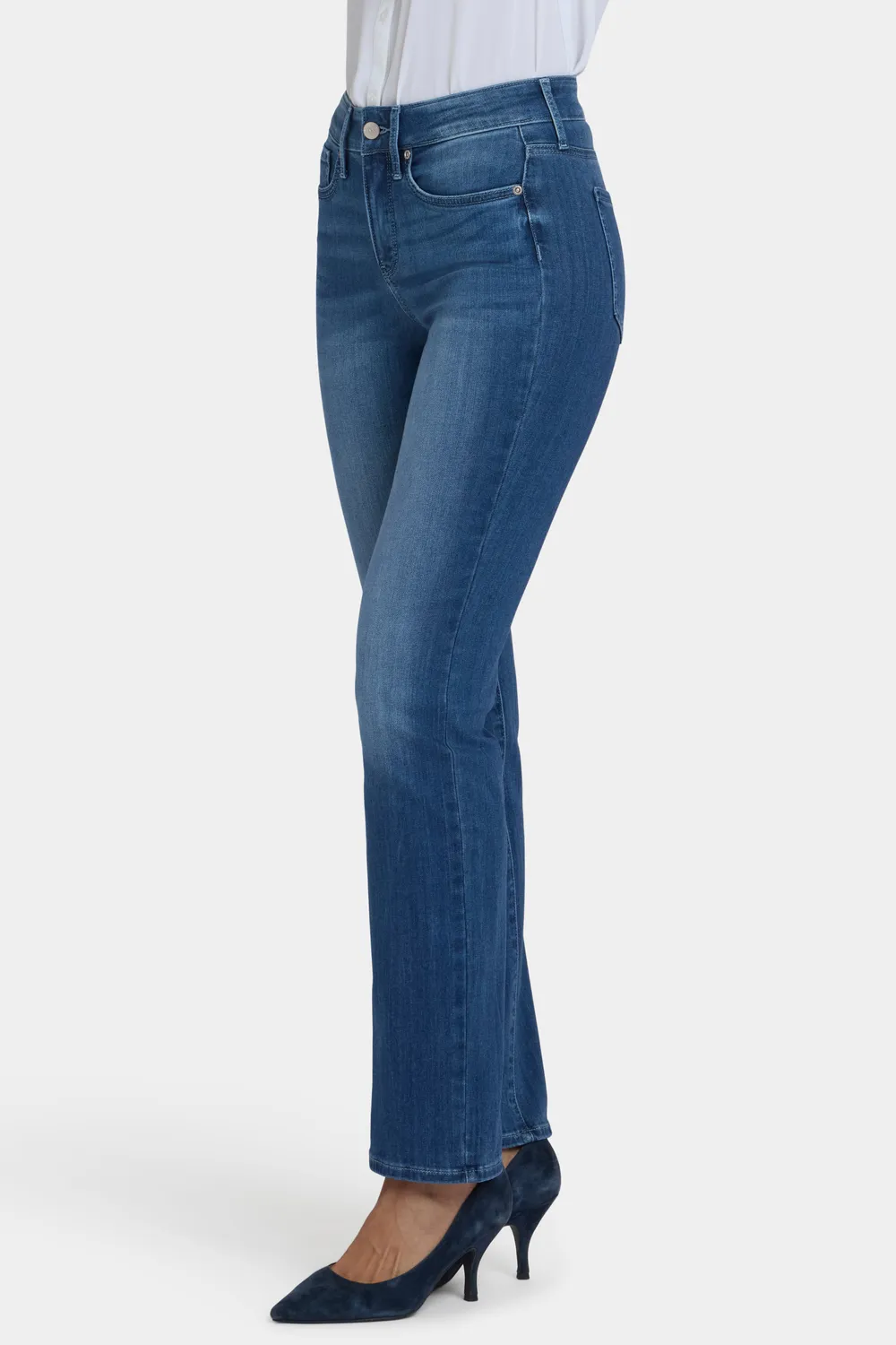 NYDJ Marilyn Straight Jeans Cool Marine Stretch