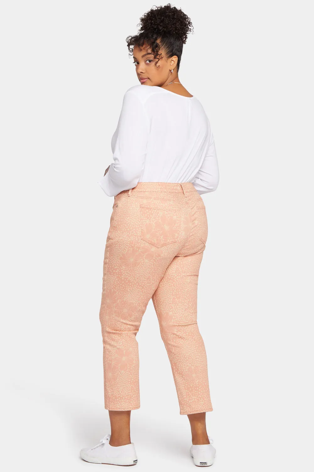 NYDJ Marilyn Straight Ankle Jeans Mirage Leopard