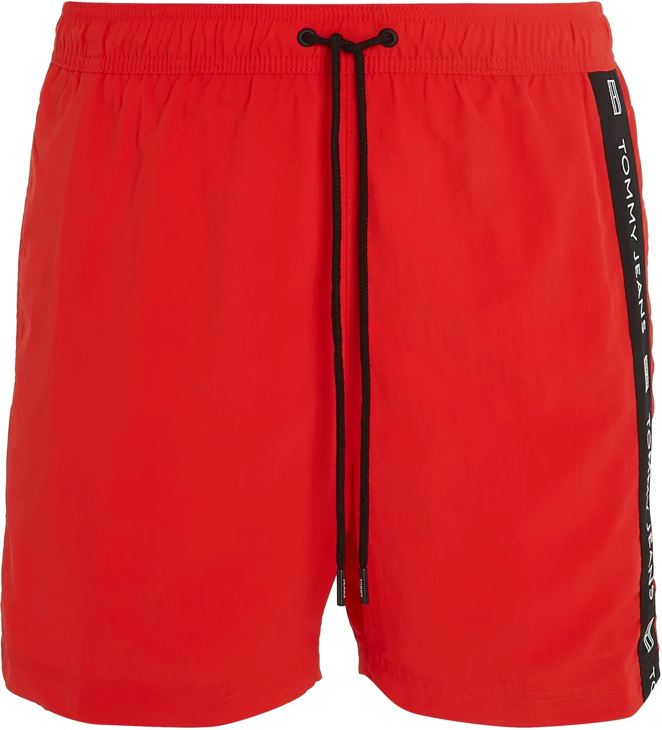 Tommy Jeans Drawstring Badehose Rot Polyester