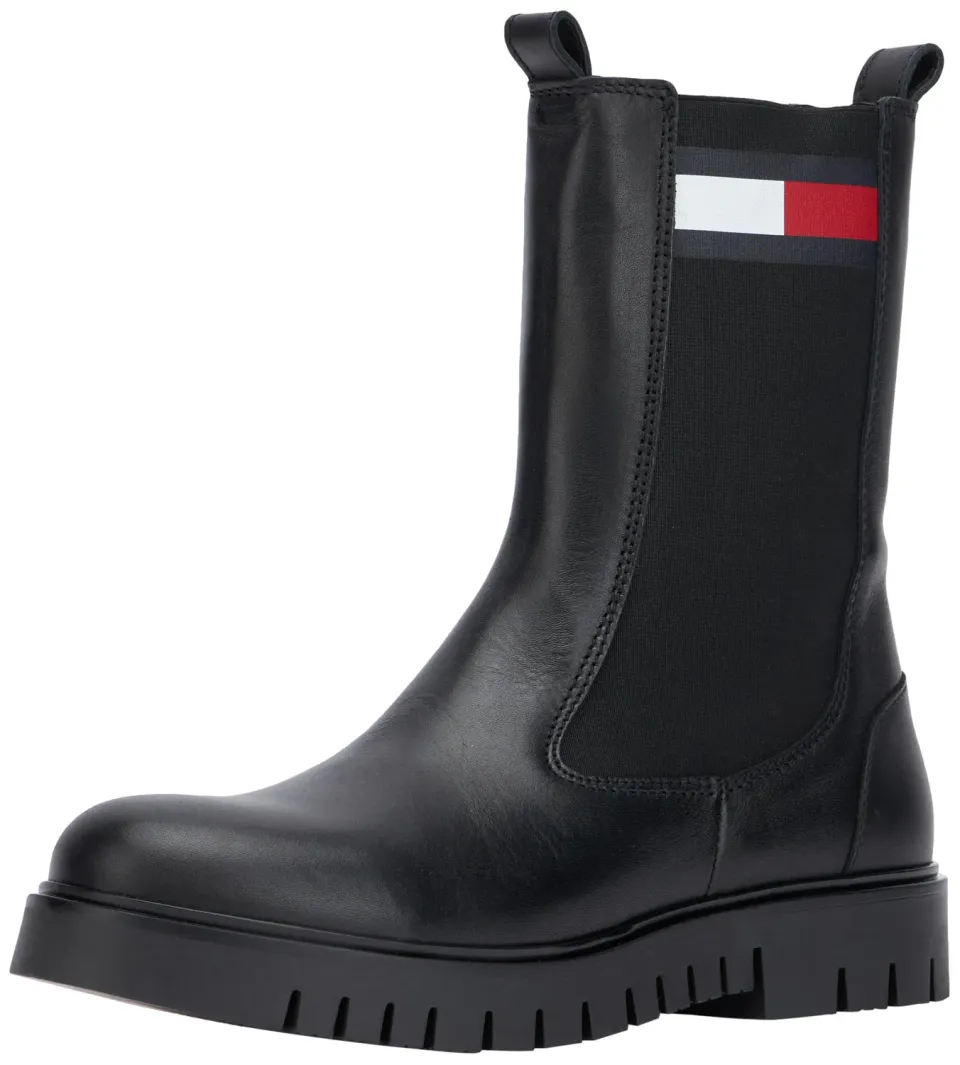Tommy Jeans Chelsea Boots Leder Damen 39