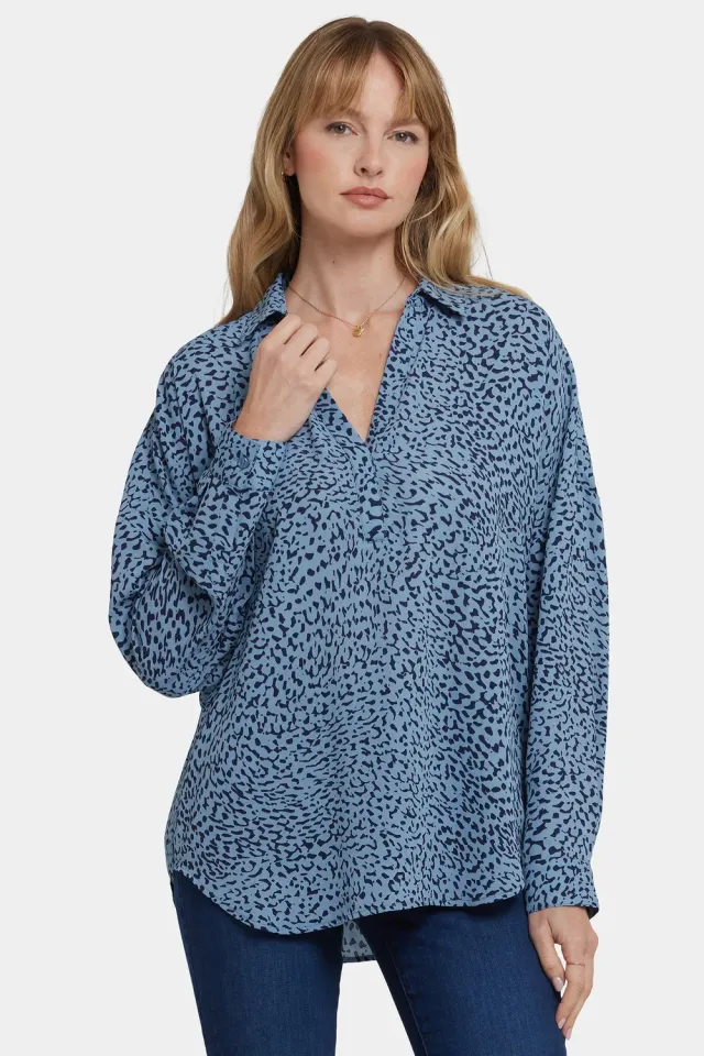 NYDJ Becky Blouse Bluse Charlottesville Animalprint