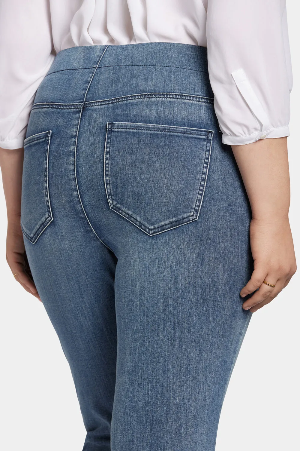 NYDJ Pull-on Straight Jeans Pristine Plus Size mit Stretchbund