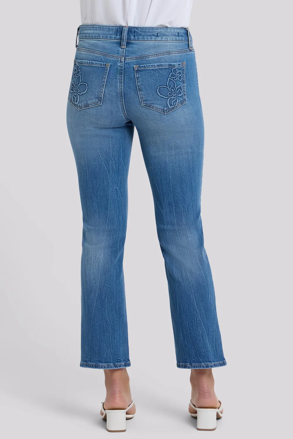 NYDJ Marilyn Straight Petite Jeans Pacifica indigo 25"