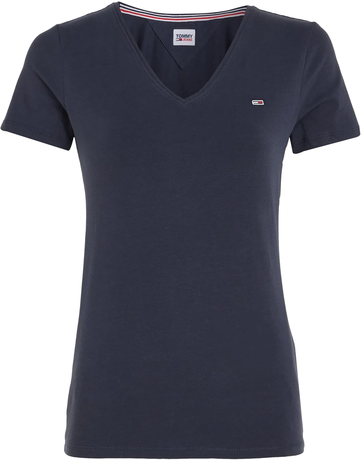 Tommy Jeans TJW Skinny T-Shirt Damen S V-Ausschnitt
