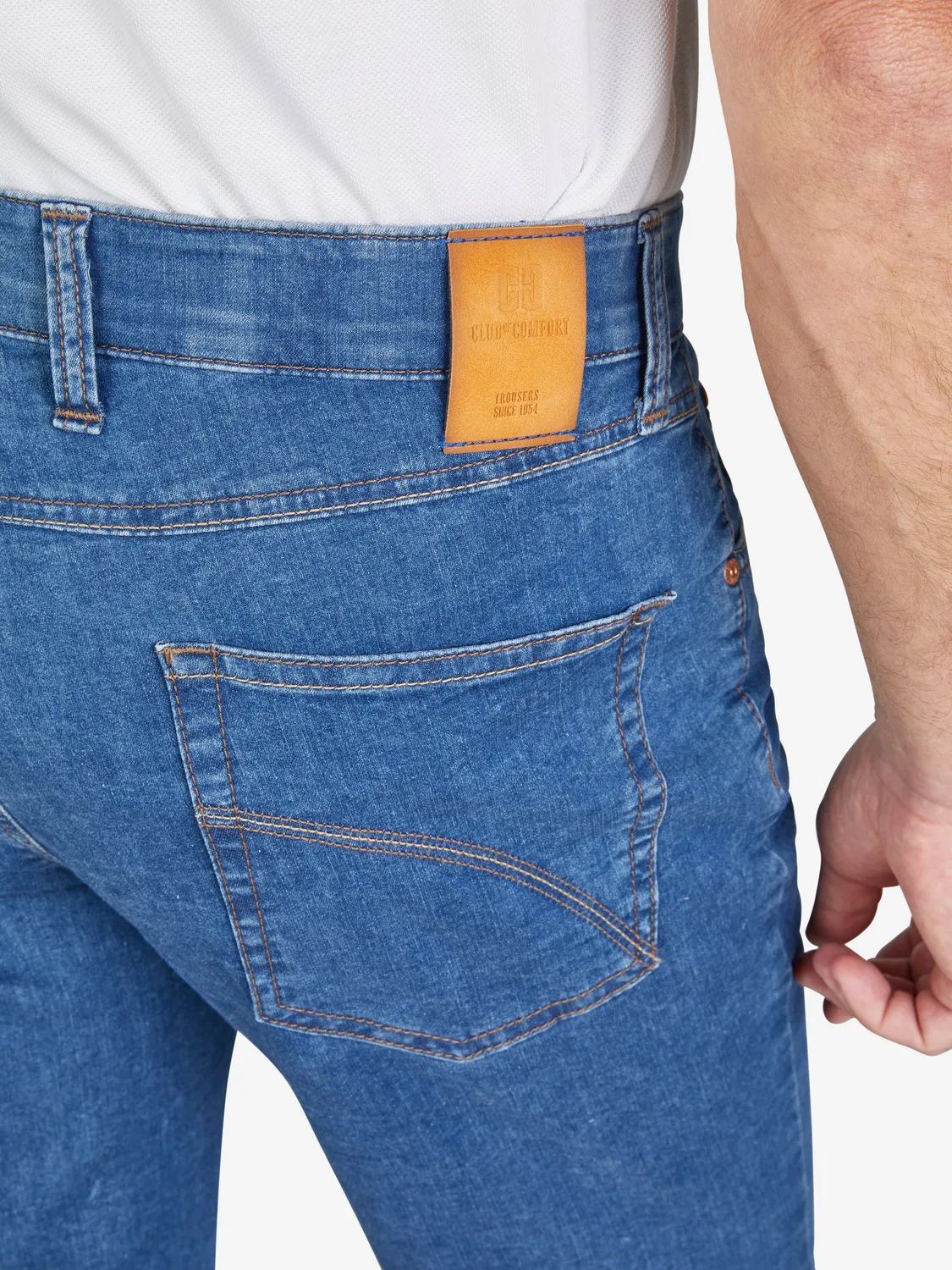 Club of Comfort Espana 6516 Bermuda-Shorts jeansblau Stretch