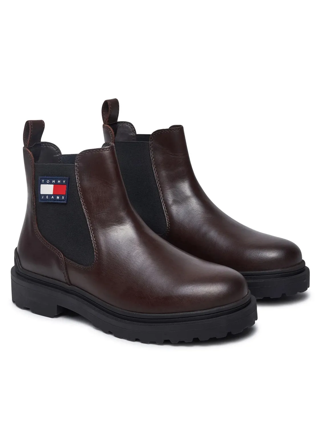Tommy Jeans Chelsea Boot Herren Leder Gr. 42 Logo