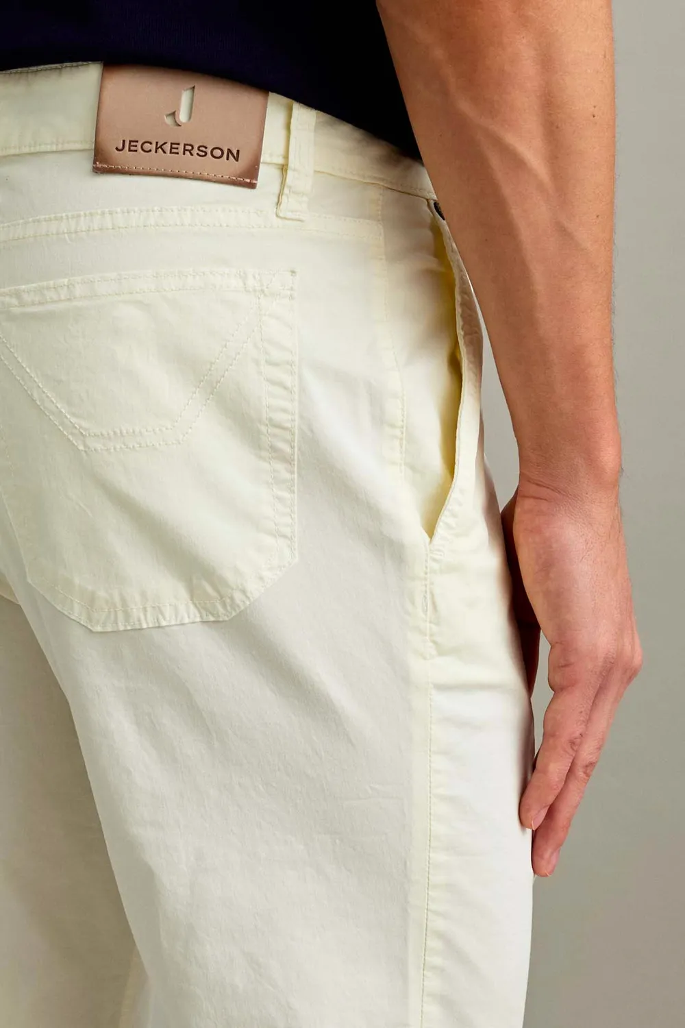 Jeckerson Julius Slim Fit Chino Hose schneeweiß