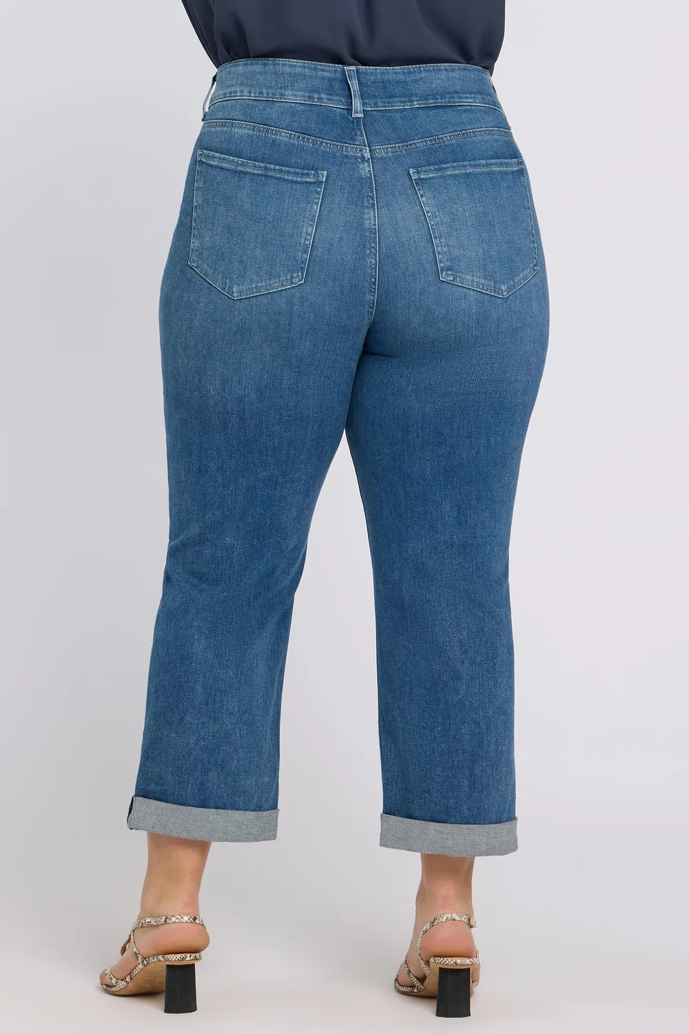 NYDJ Bailey Crop Jeans Plus Size Breezy Palms