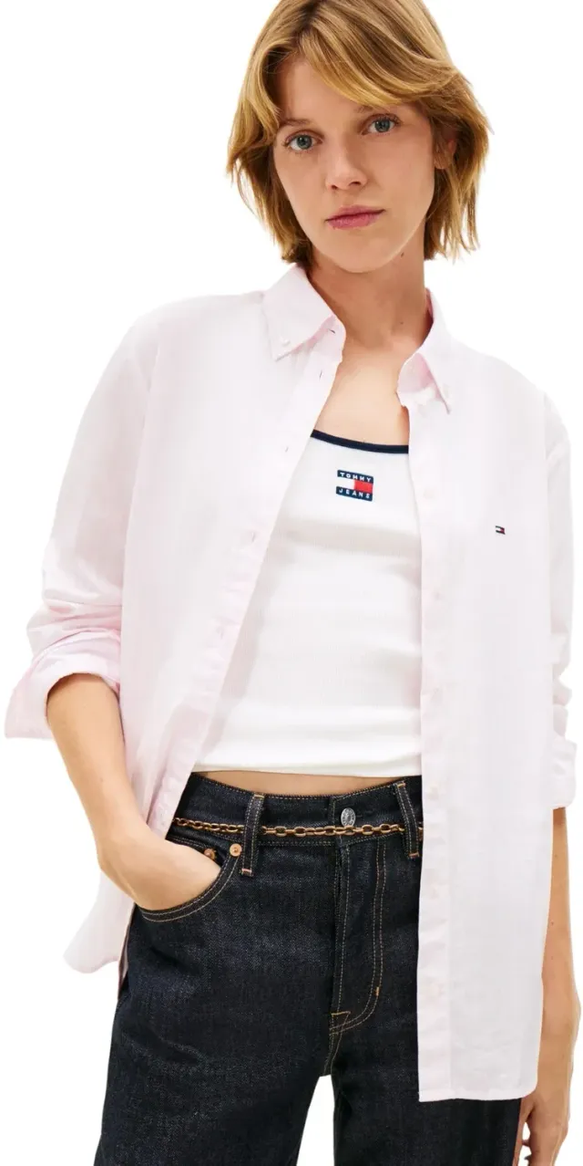 Tommy Jeans Langarmshirt Damen L/S Shirt Gestreift