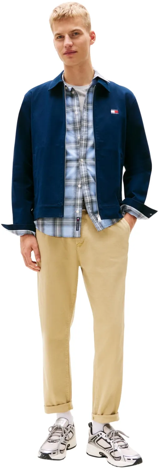 Tommy Jeans Isaac Twill Stoffhose Herren beige L Wide Leg