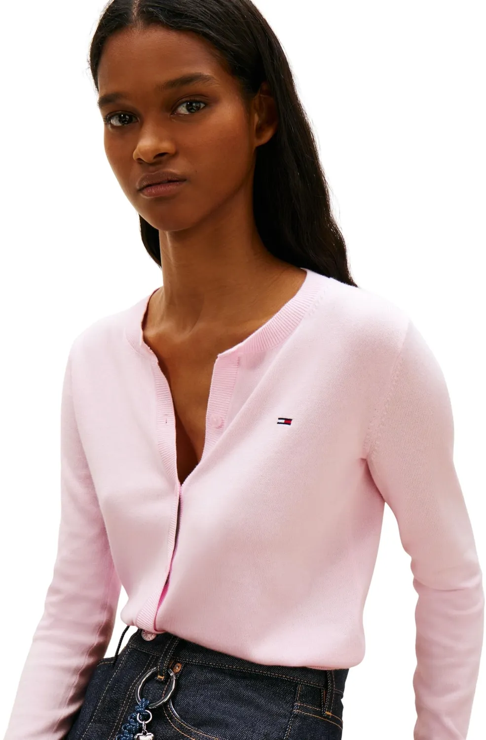 Tommy Jeans Essential Crew Neck Cardigan Strickjacke