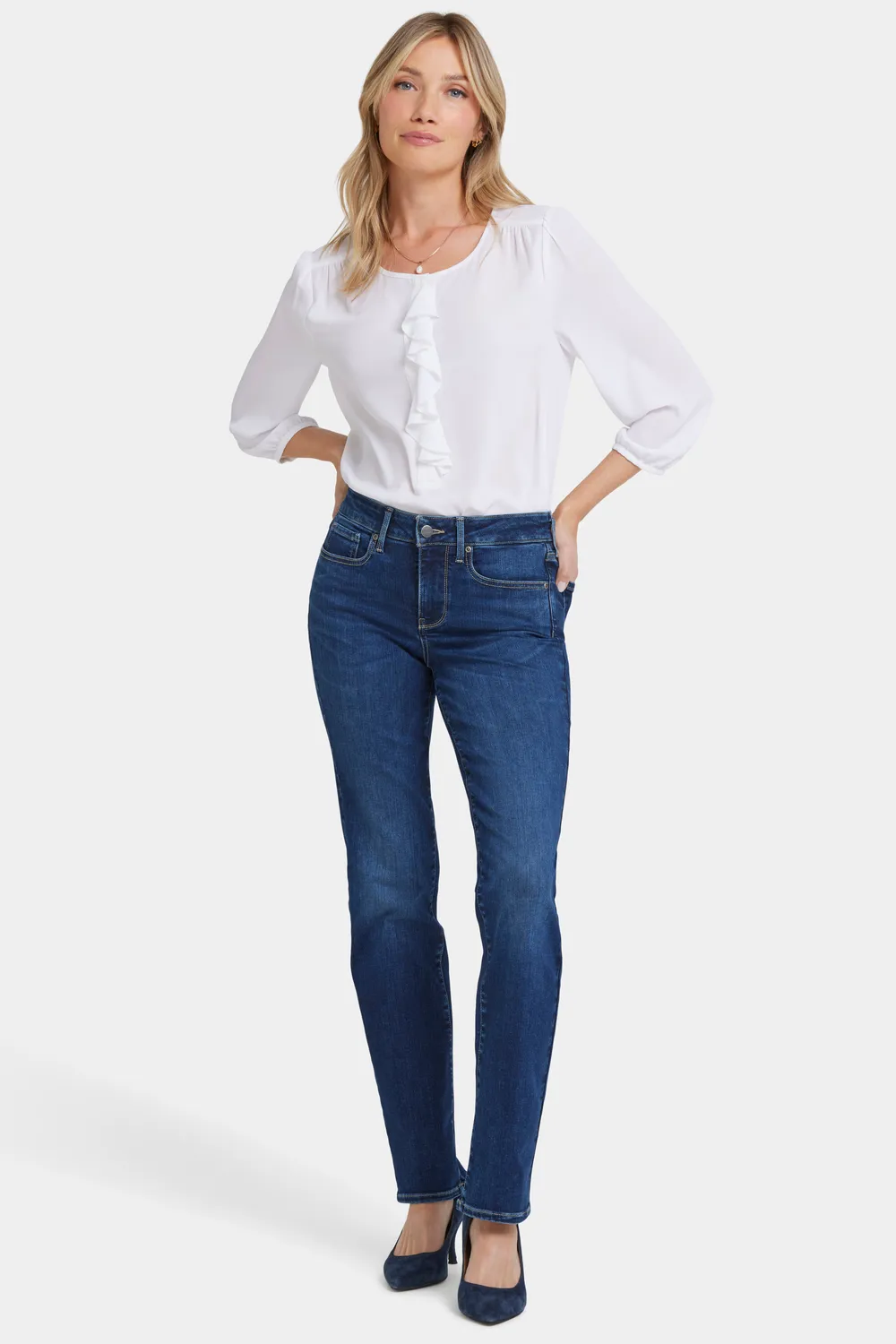 NYDJ Marilyn Straight Jeans Jordan schmal