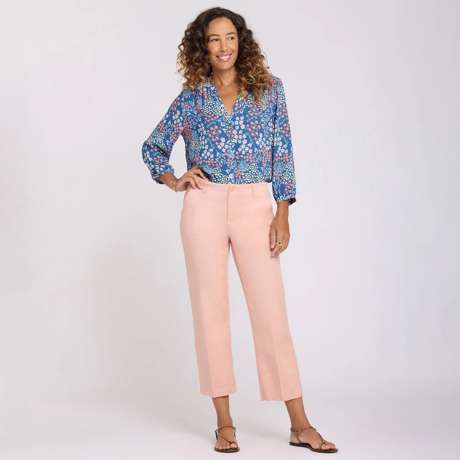 NYDJ Marilyn Straight Ankle Hose Desert Willow Stretch