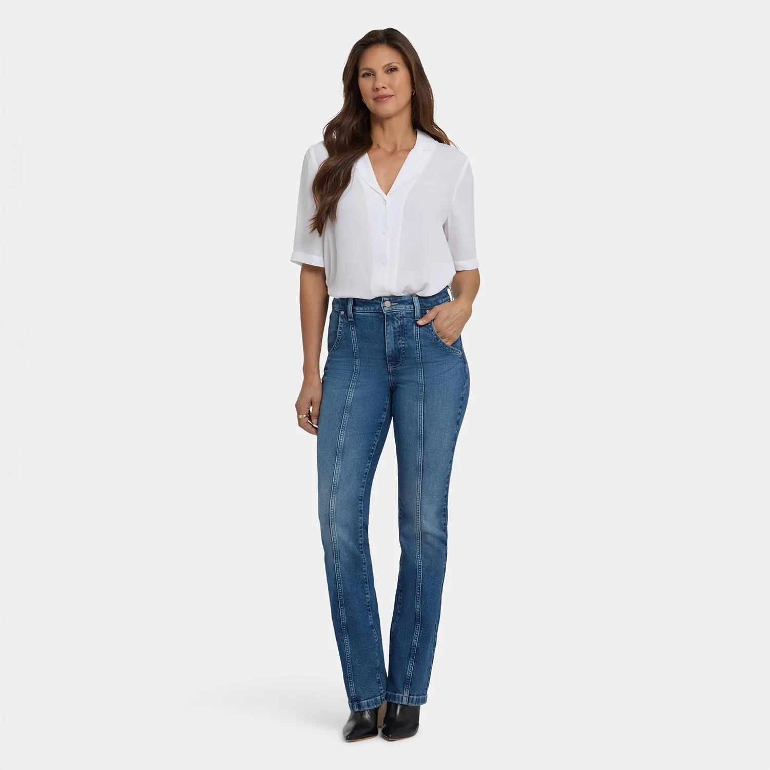 NYDJ Billie Mini Bootcut Jeans Romantic Indigo