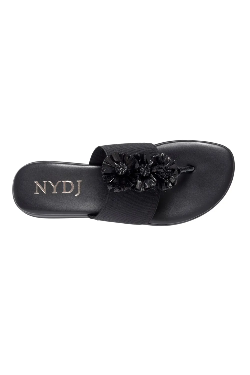 NYDJ Asira Sandalen Schwarz Keilabsatz