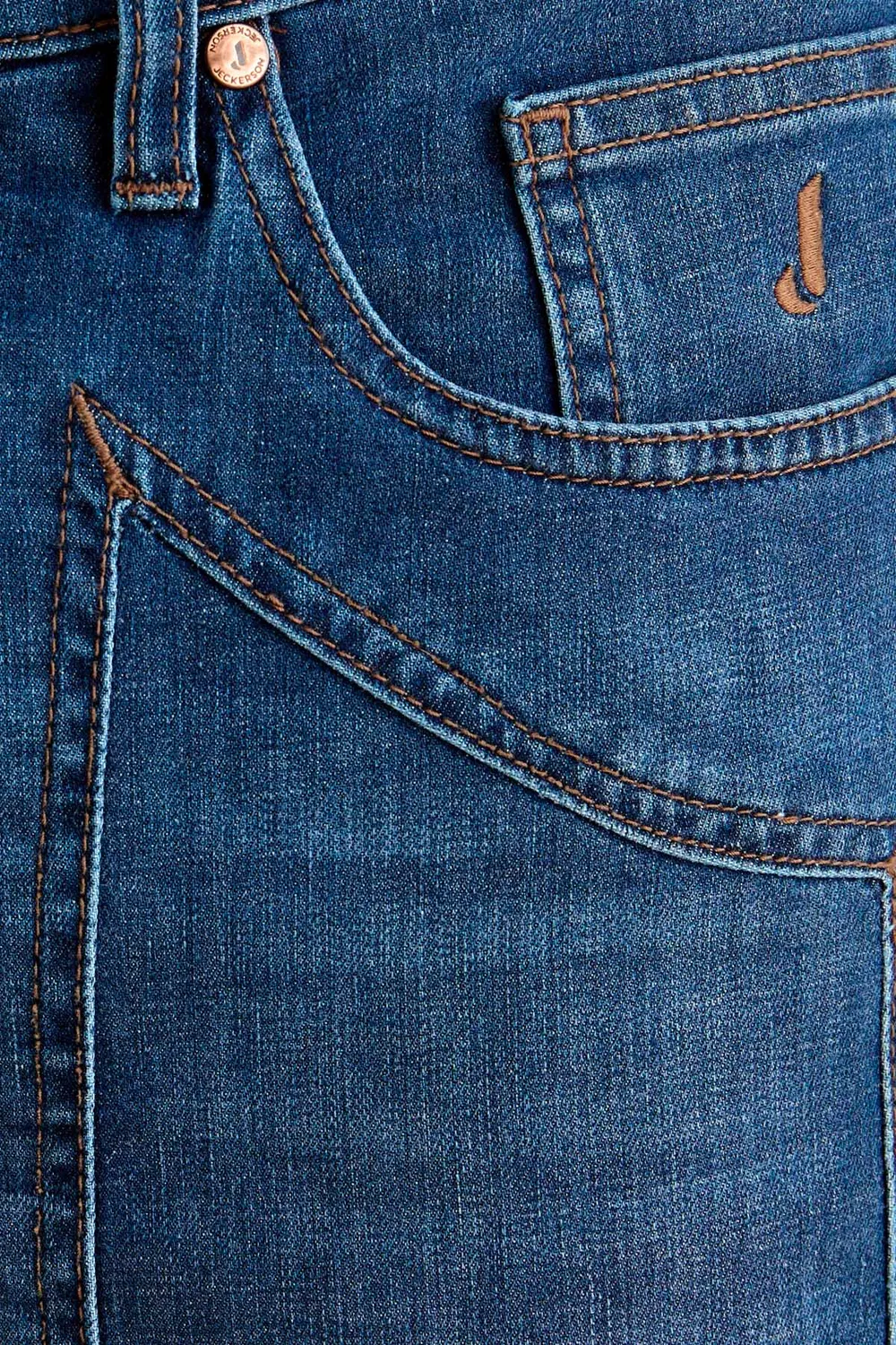 Jeckerson John Slim Fit Jeans mittelblau Stretch