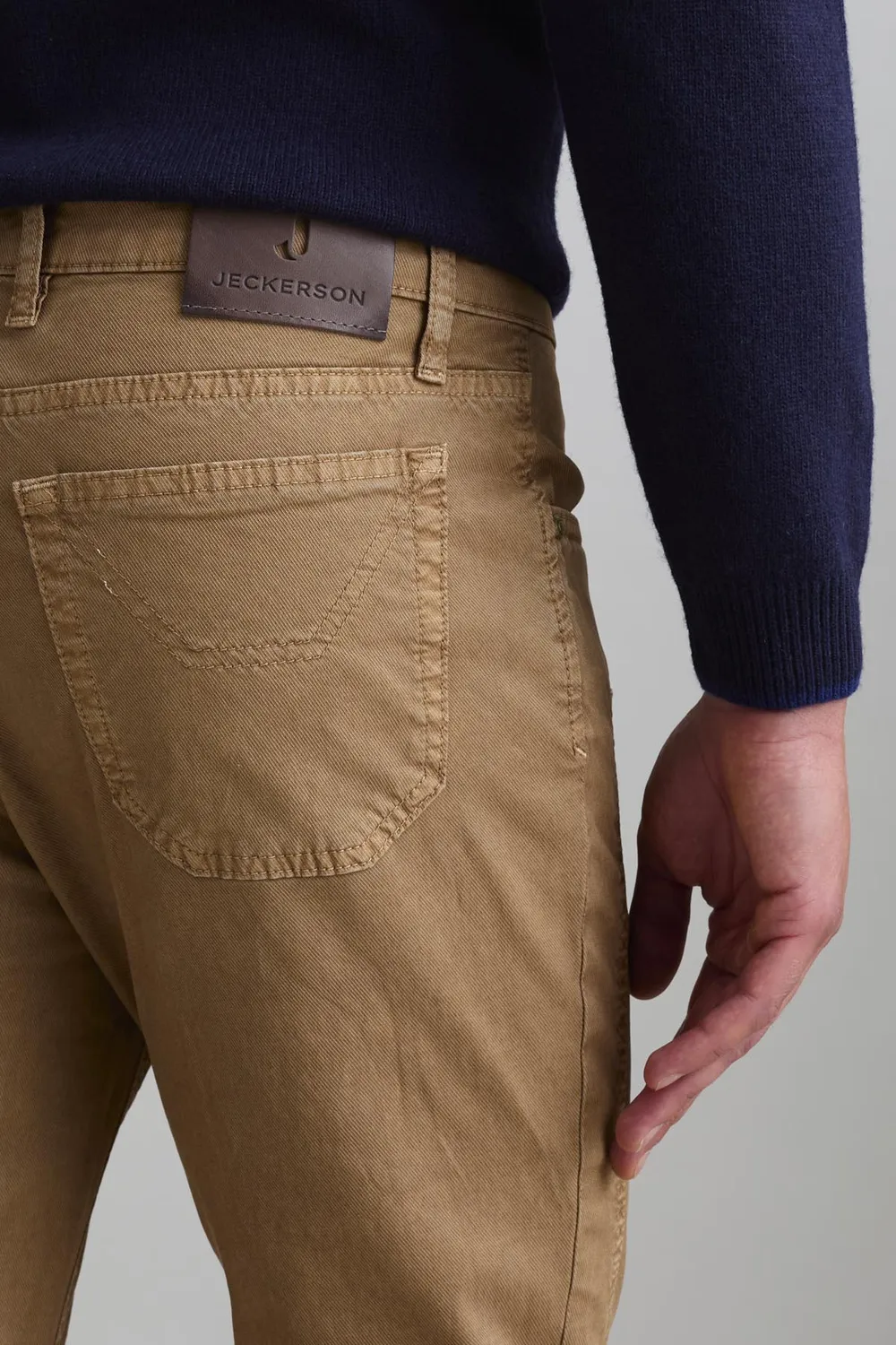 Jeckerson John Slim Fit Hose hellbraun Tencel