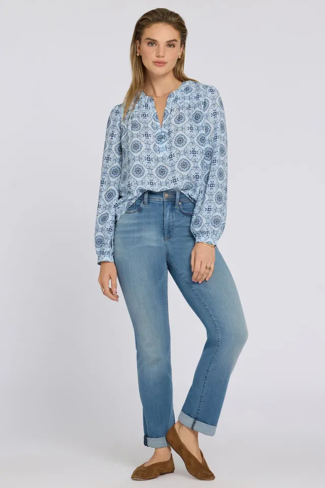 NYDJ Marilyn Straight Jeans Port Sea Damen
