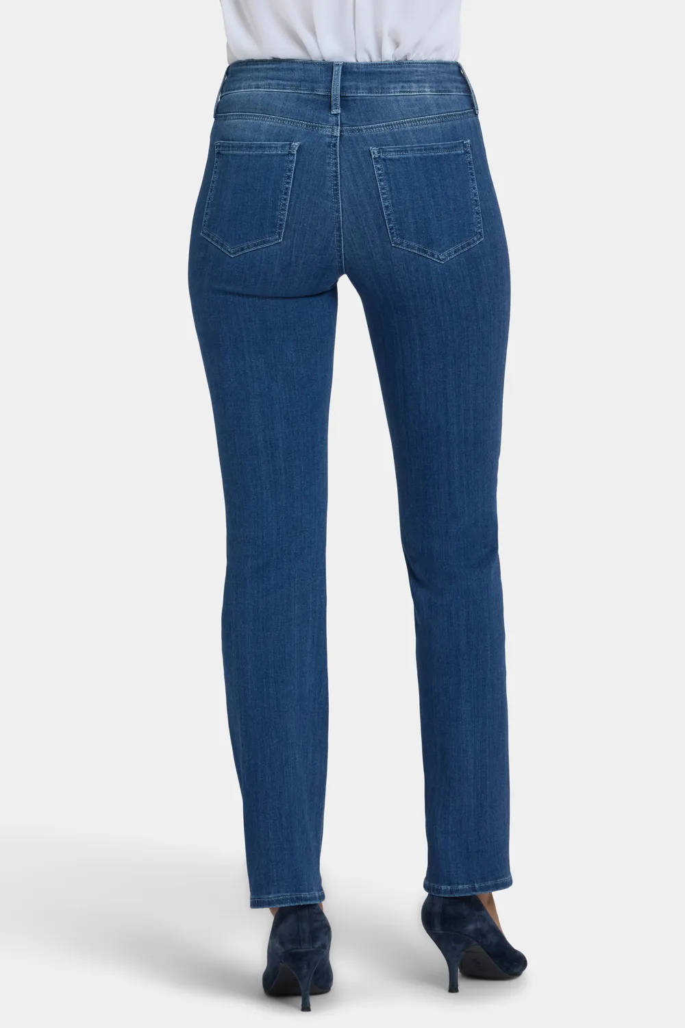 NYDJ Marilyn Straight Jeans Cool Marine Stretch