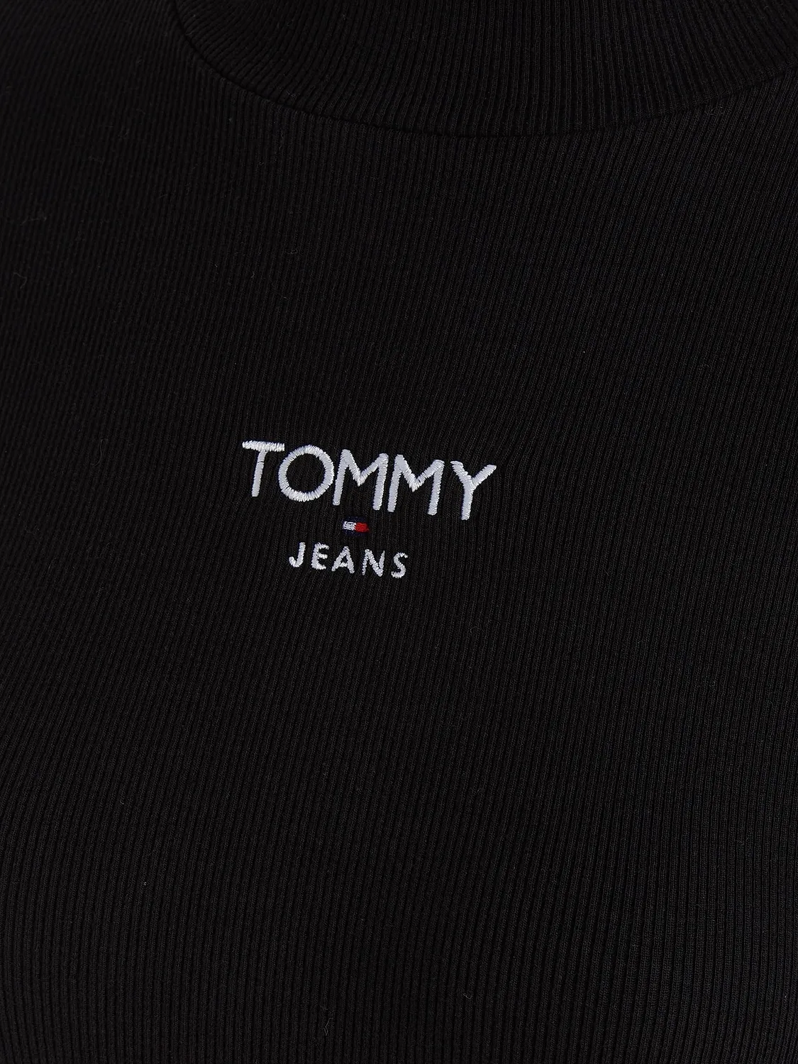 Tommy Jeans Bodycon Kleid Minikleid Schwarz figurbetont
