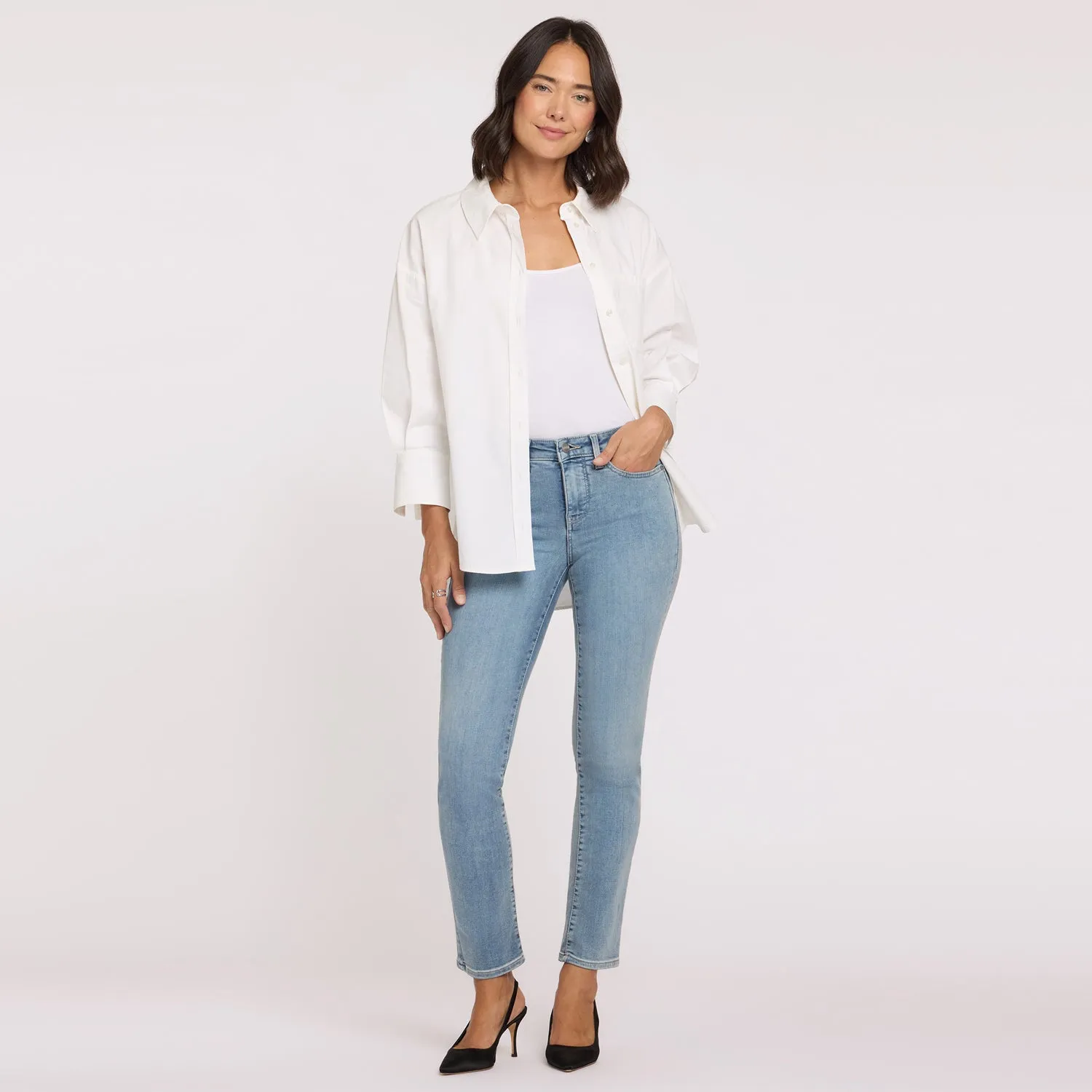 NYDJ Sheri Slim Jeans Haley blau slim