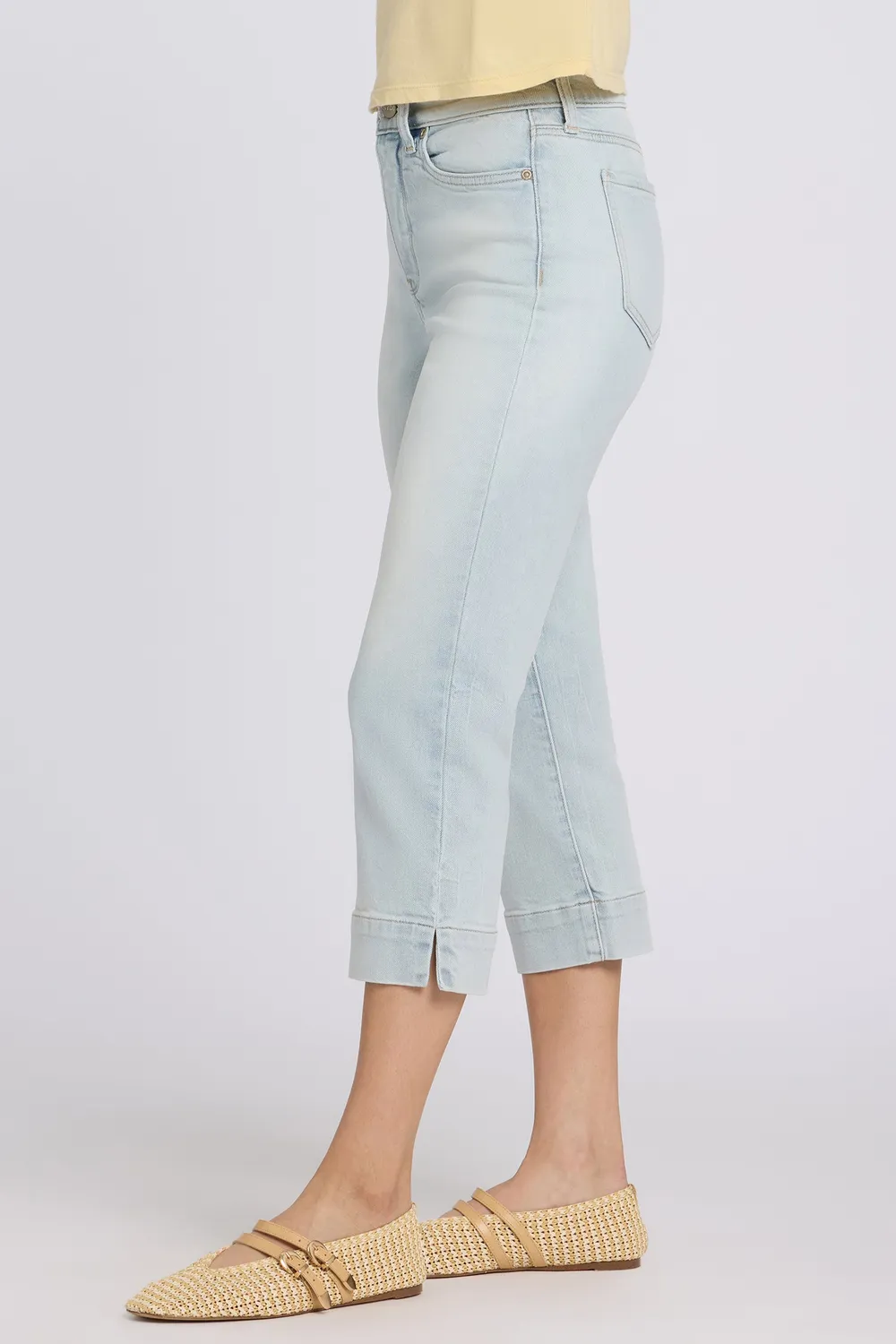NYDJ Marilyn Straight Crop Jeans Desert Shoreline High-Rise