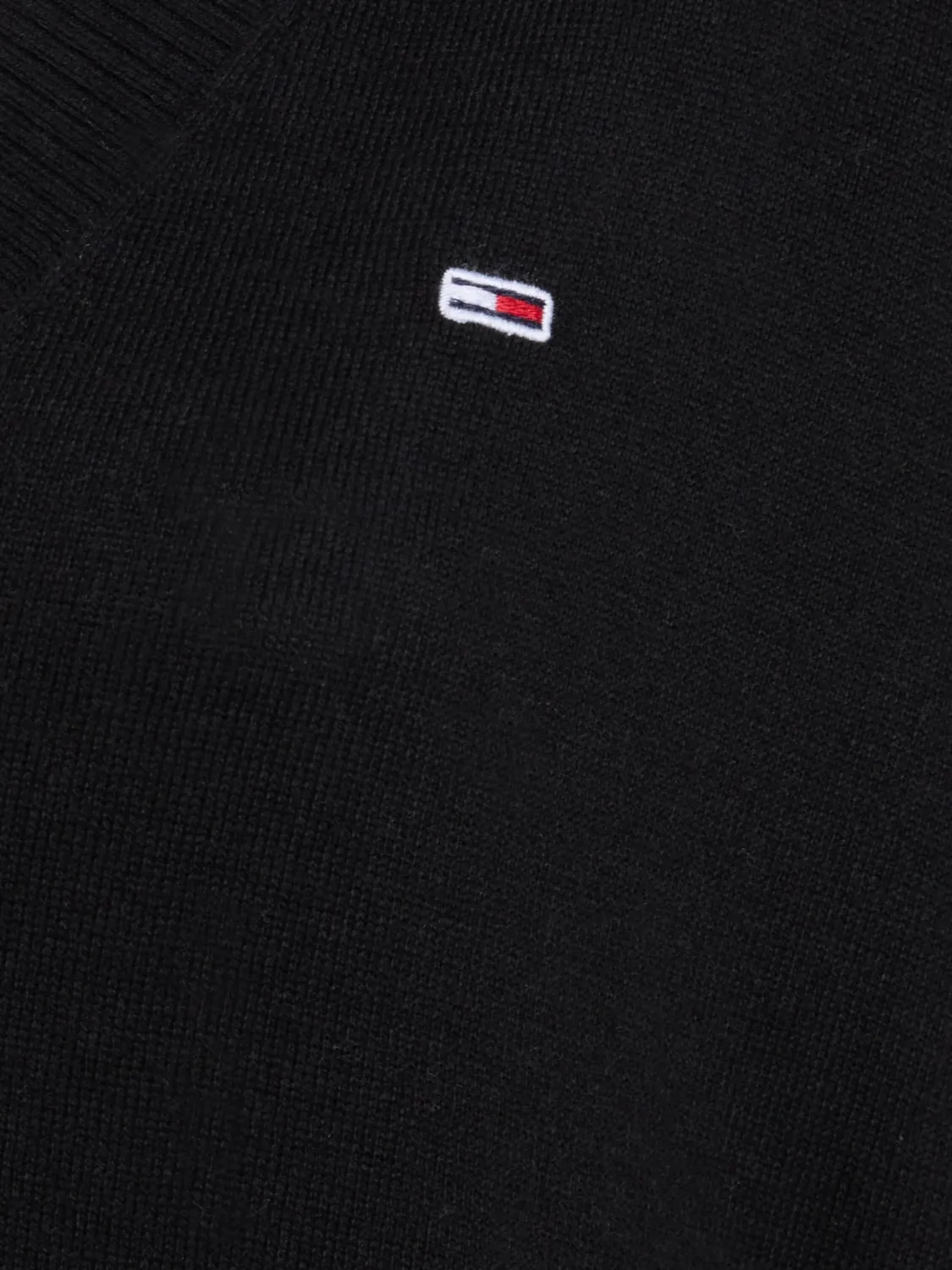 Tommy Jeans V-Ausschnitt Pullover XL Schwarz Strick