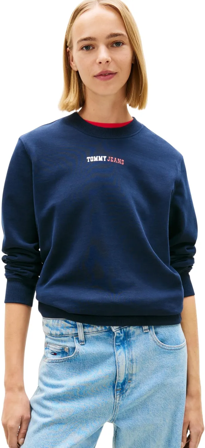 Tommy Jeans Logo 2 Crew Sweatshirt Blau Gr M