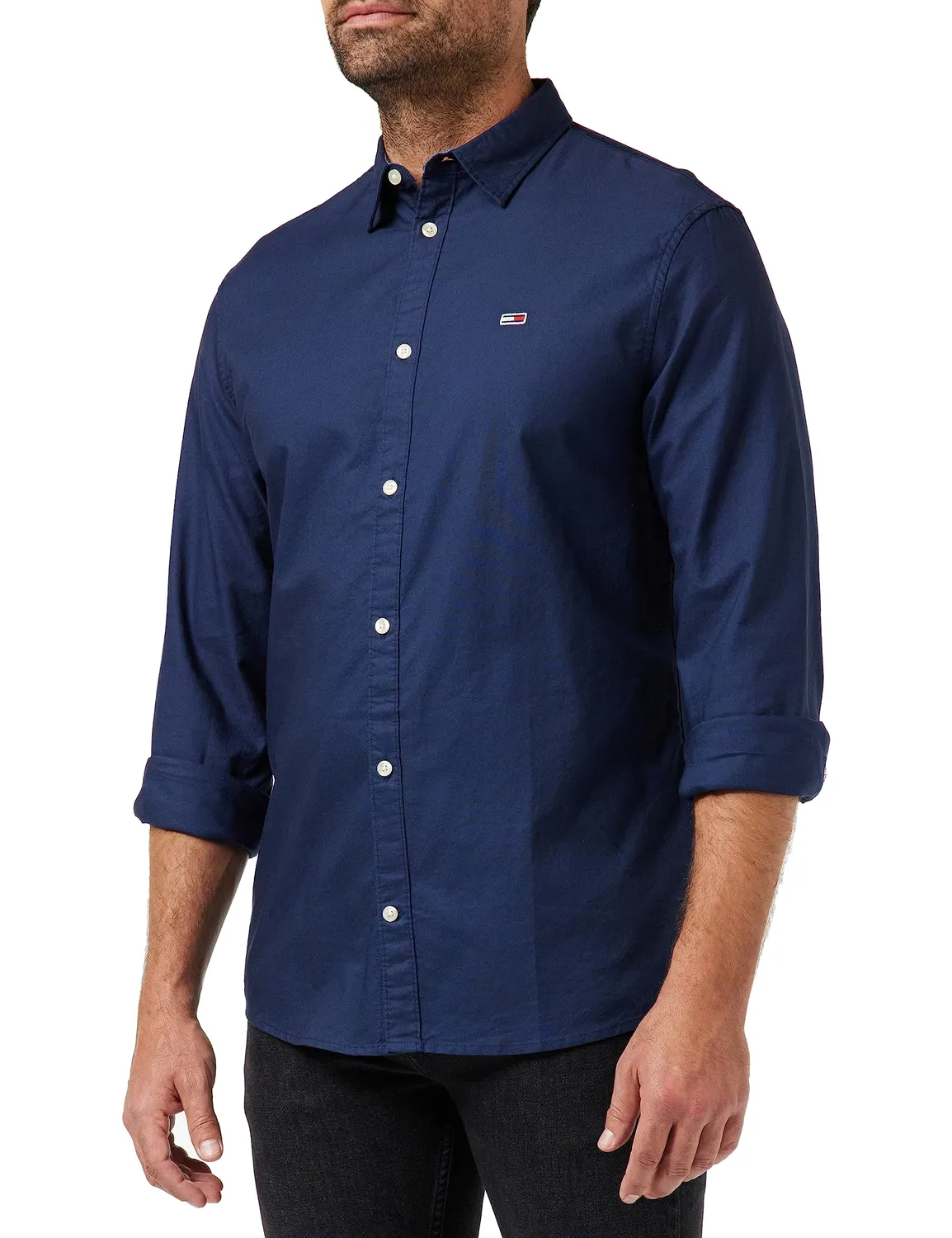 Tommy Jeans Freizeithemd Herren Chambray Blue XXS