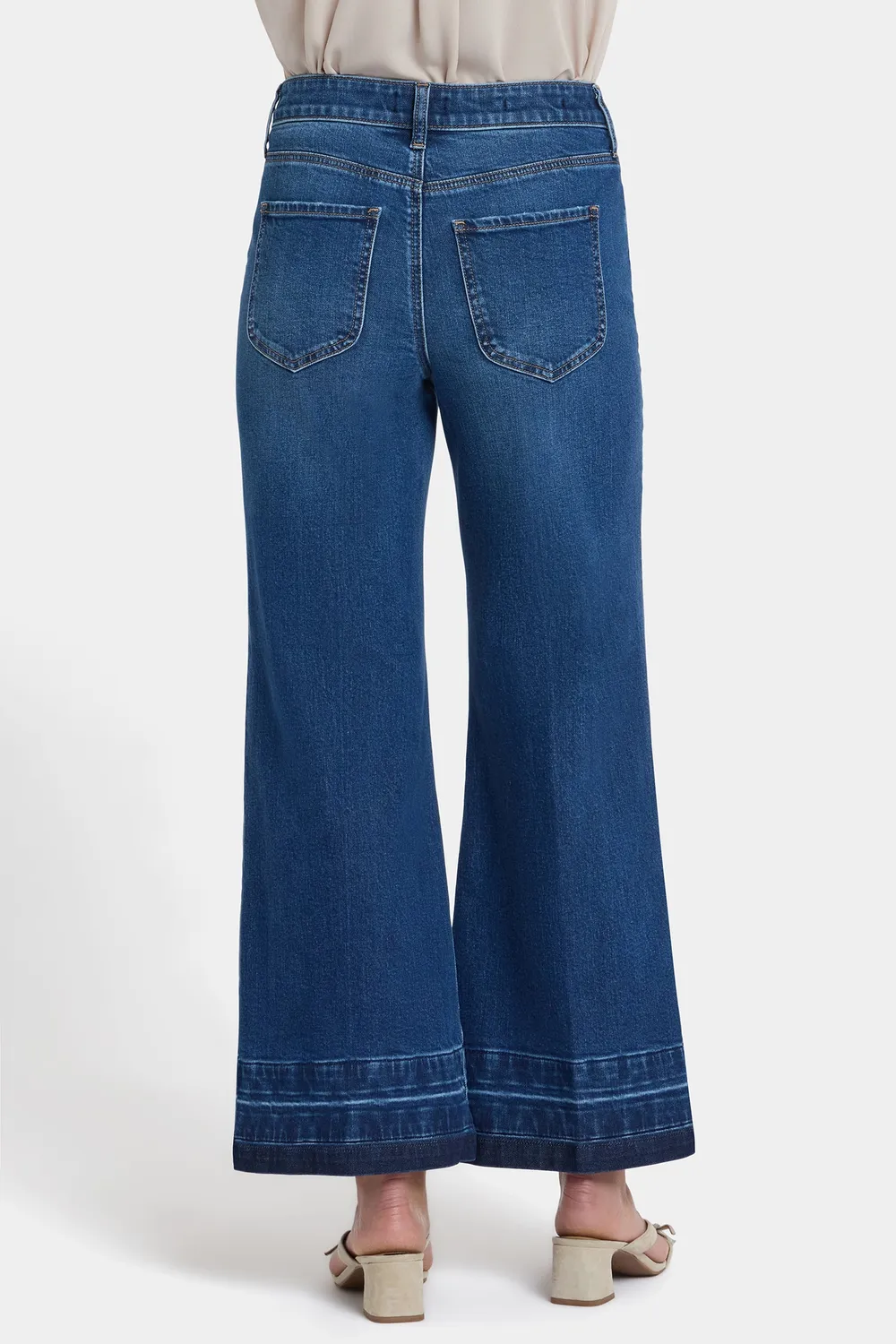 NYDJ Mia Palazzo Ankle Jeans Trail Lands Weit