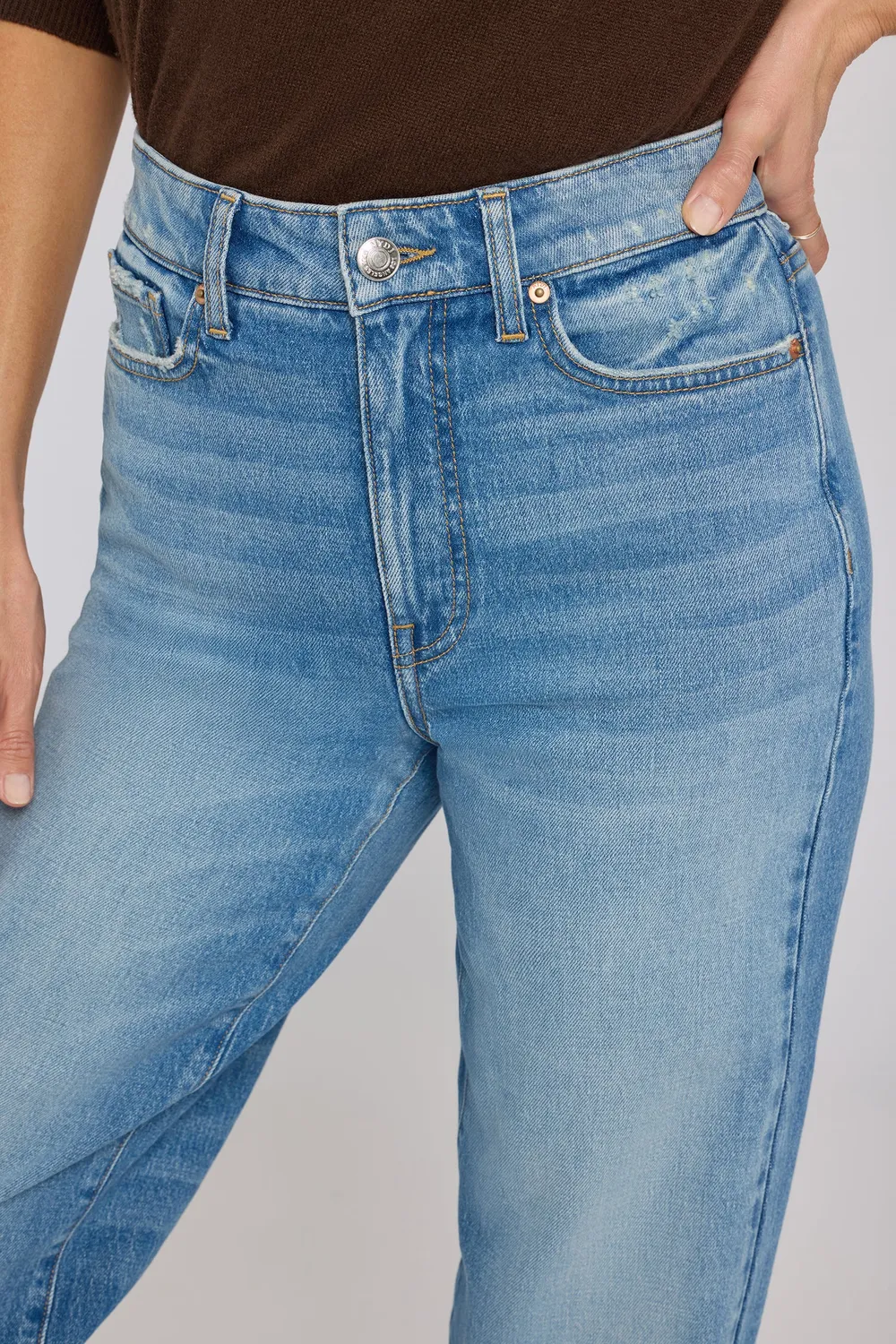 NYDJ Kasey Stovepipe Jeans Joaquin hellblau