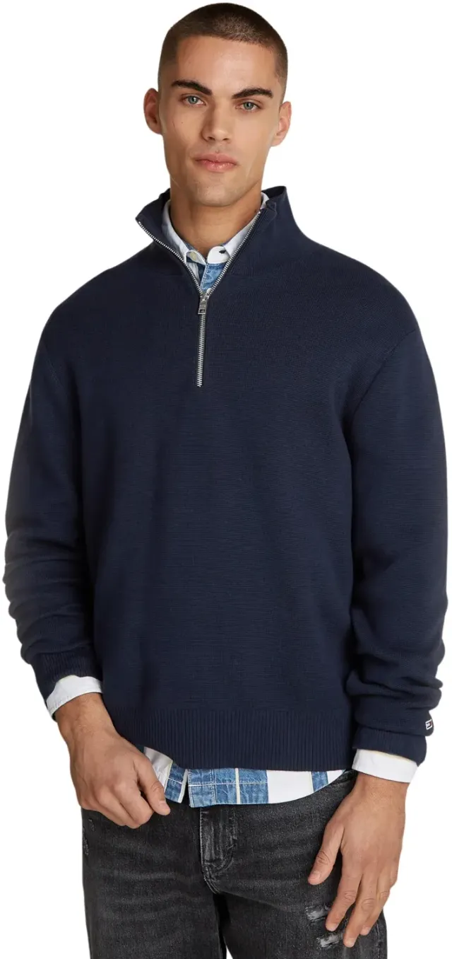 Tommy Jeans Regular Fit Half Zip Mock Pullover Herren M