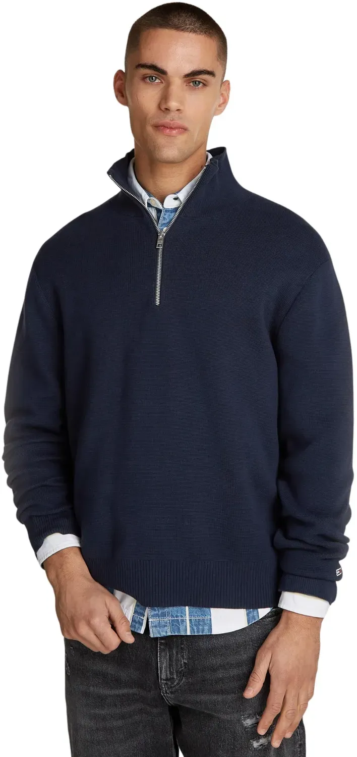 Tommy Jeans Regular Fit Half Zip Mock Pullover Herren M