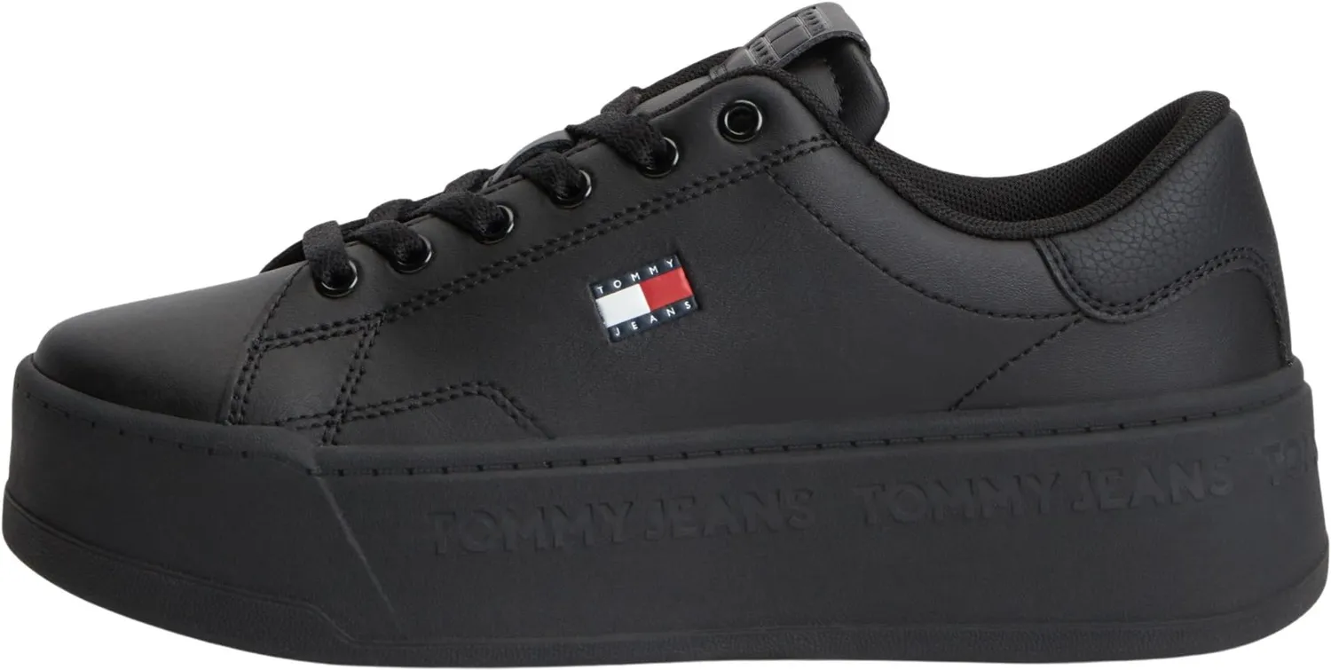 Tommy Jeans TJW Script Cupsole Flatform Sneaker Weiß
