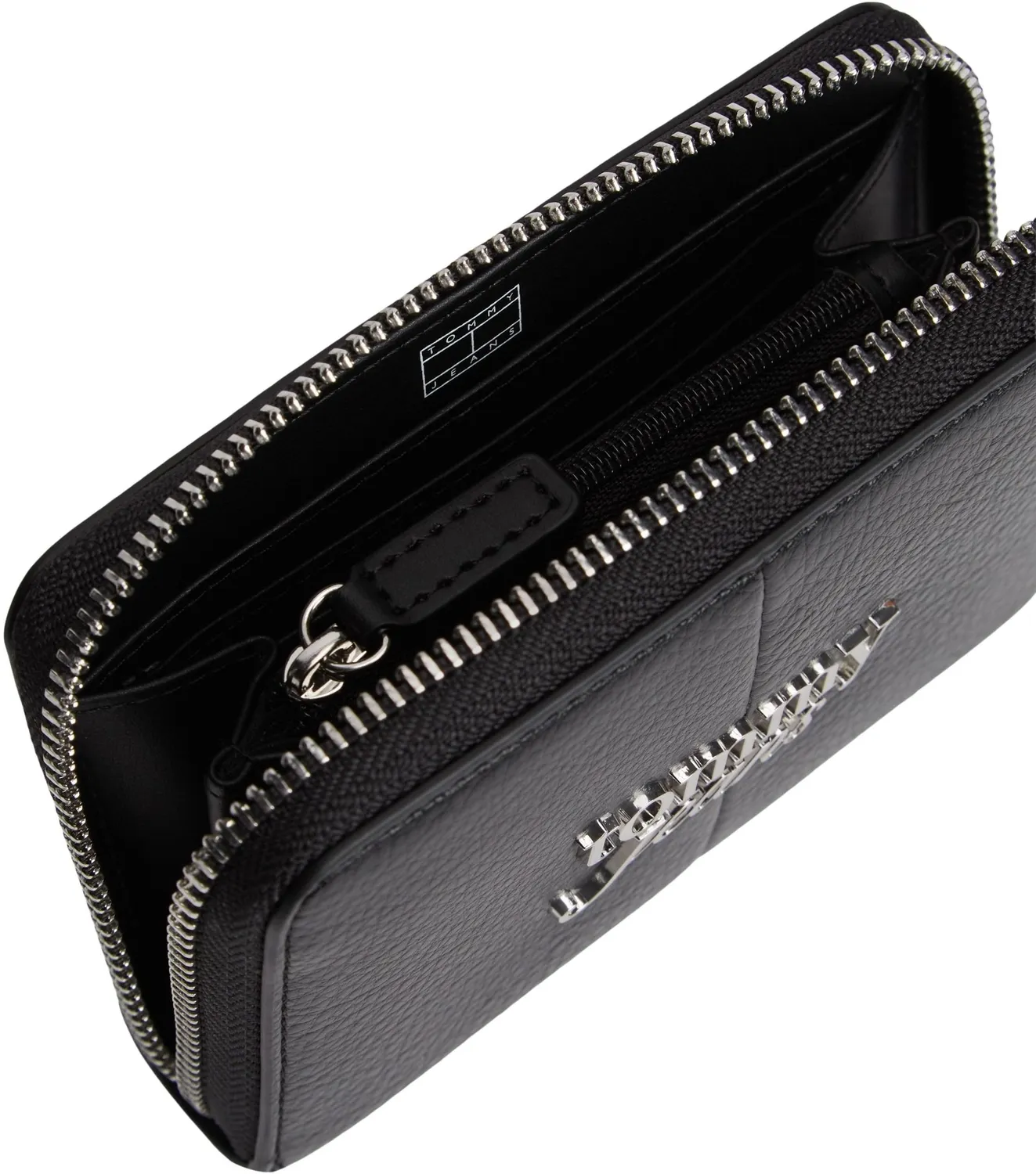 Tommy Jeans Bold Geldbörse Handschlaufe Schwarz Damen