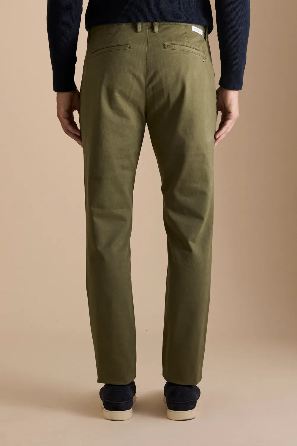 Jeckerson Jack Slim Fit Chino grün Gabardine Stretch