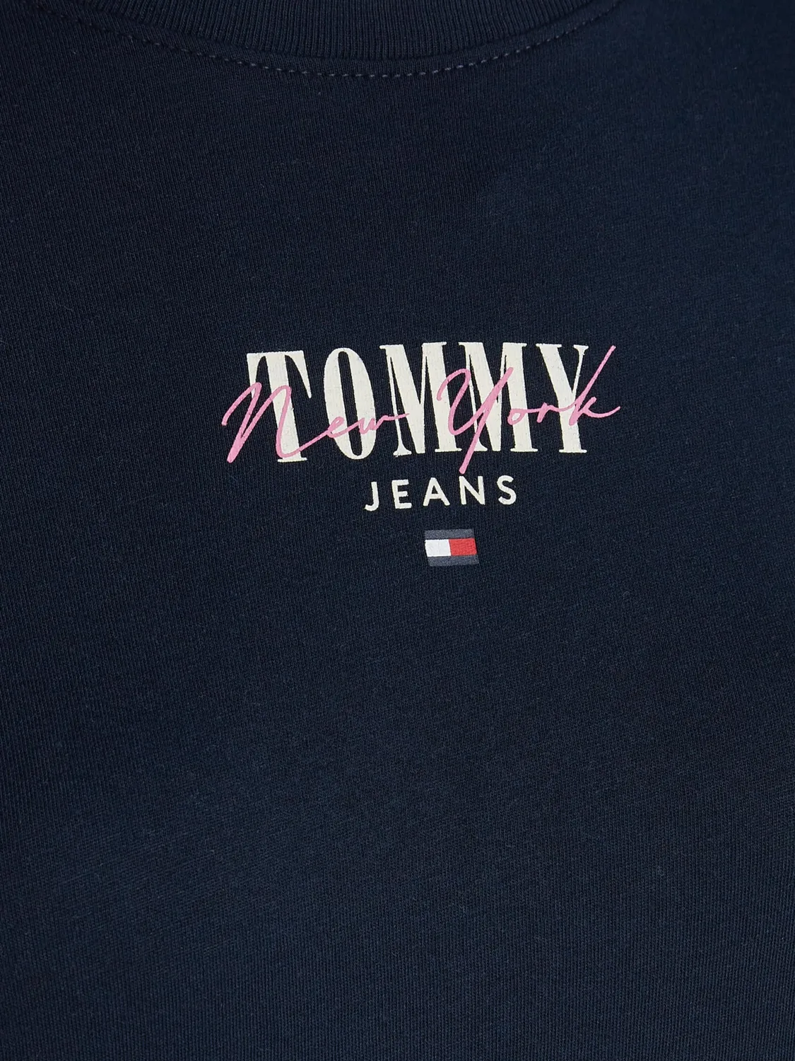 Tommy Jeans Basic Langarmshirt Damen weiß / blau