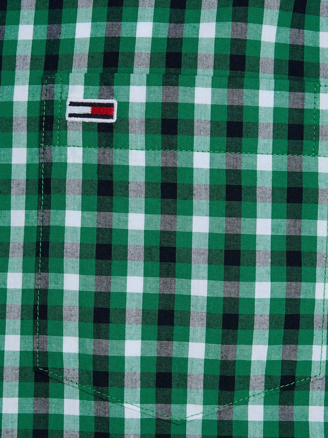 Tommy Jeans Check Hemd Langarm XXS Grün