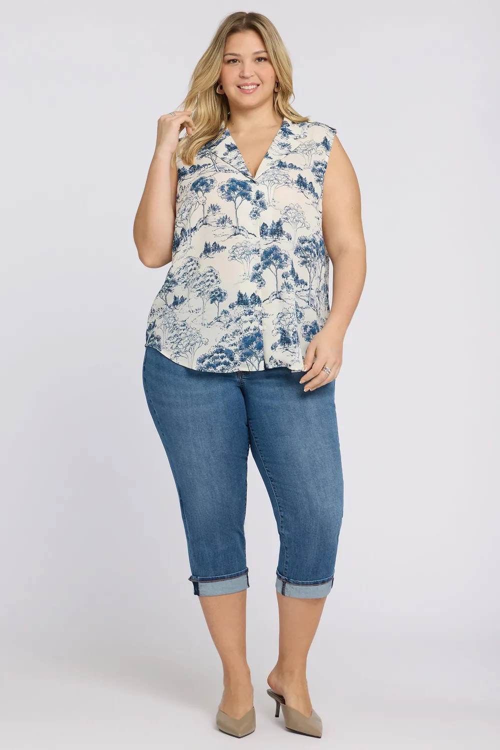 NYDJ Marilyn Straight Crop Jeans Wild River 16W
