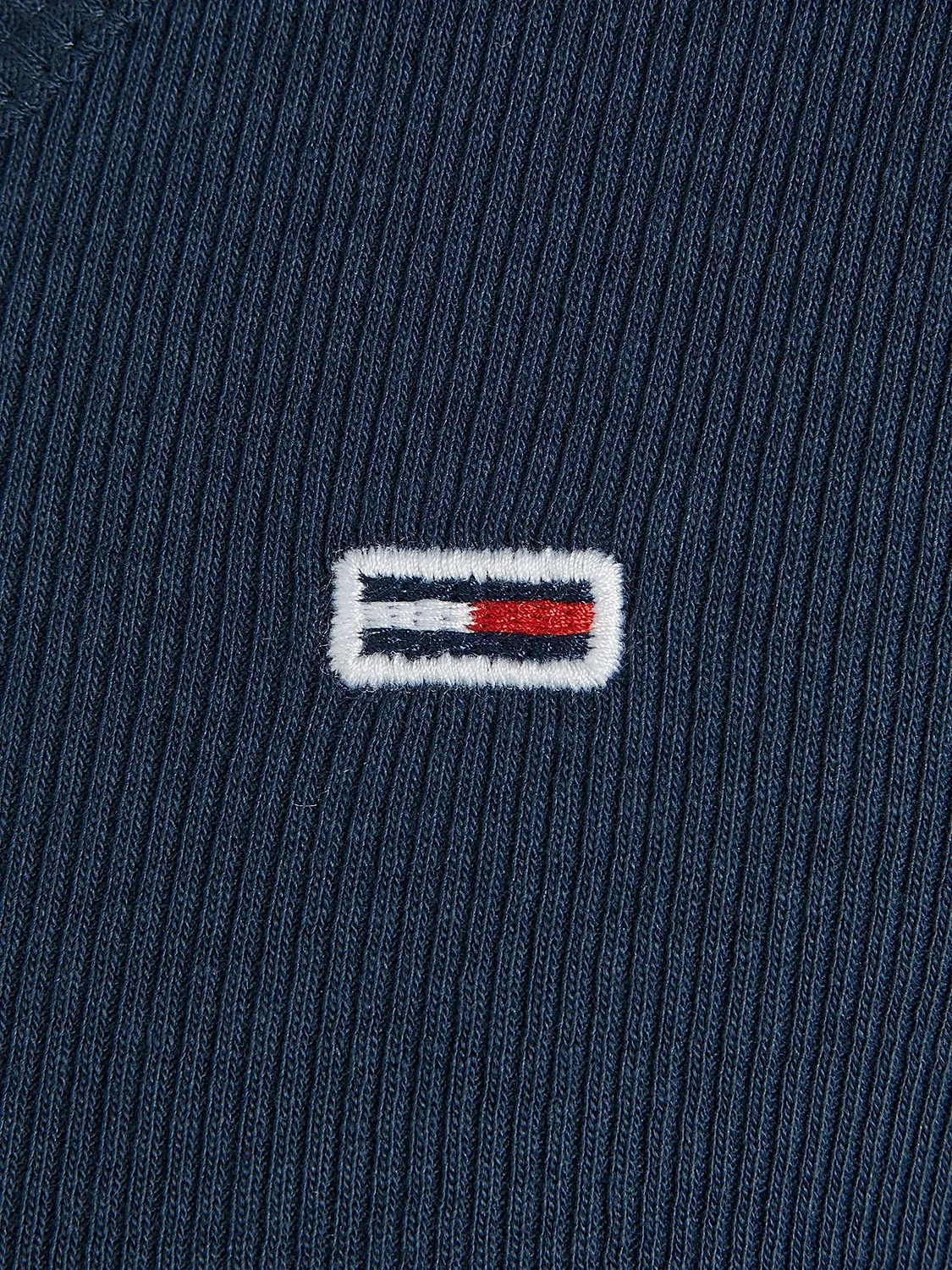 Tommy Jeans Tjw Bby Crp Essential Rib V Ls Dw0dw14278 Langarmshirt XL