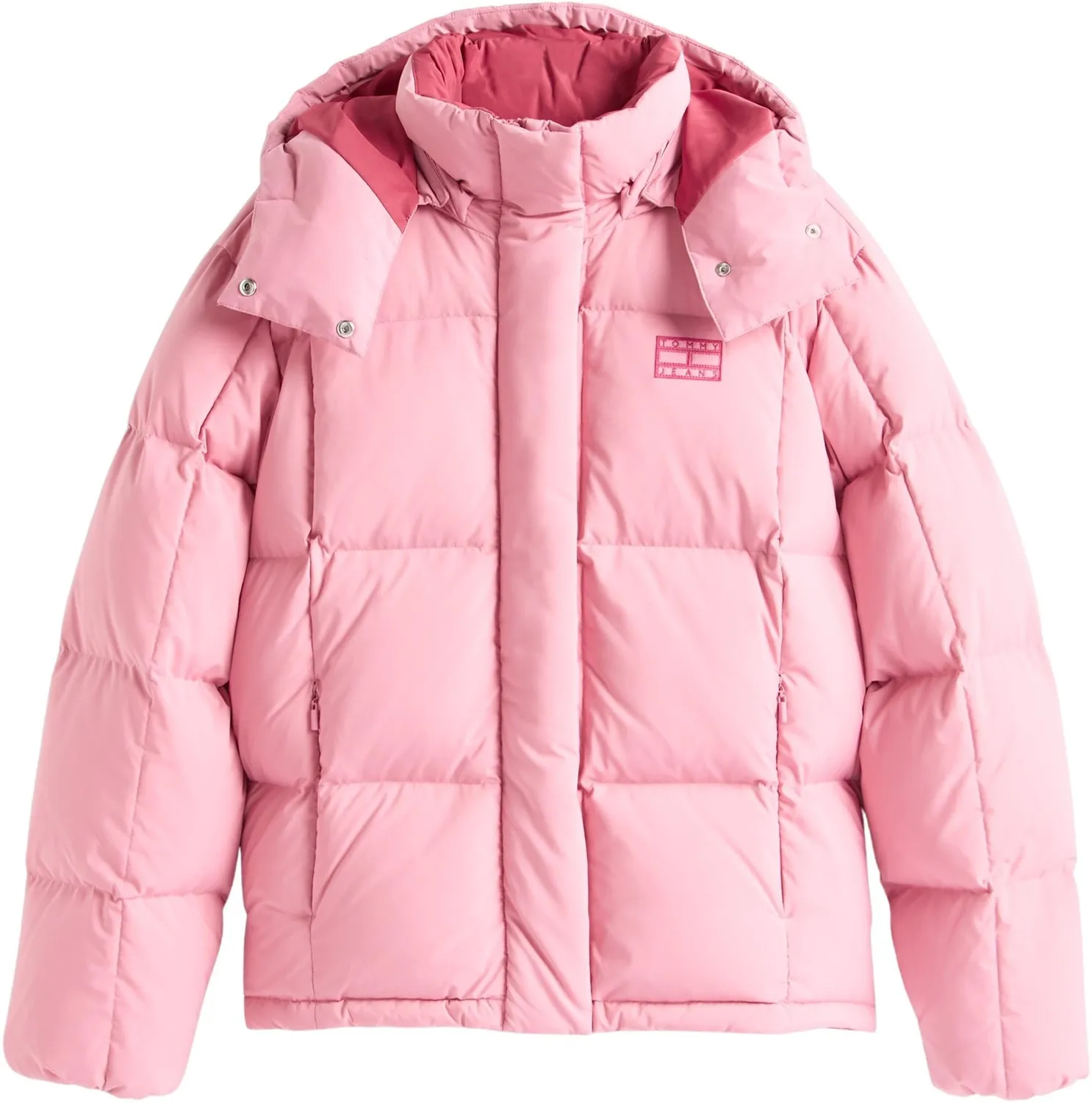 Tommy Jeans Alaska Pufferjacke Damen 1XL Rosa Kapuze